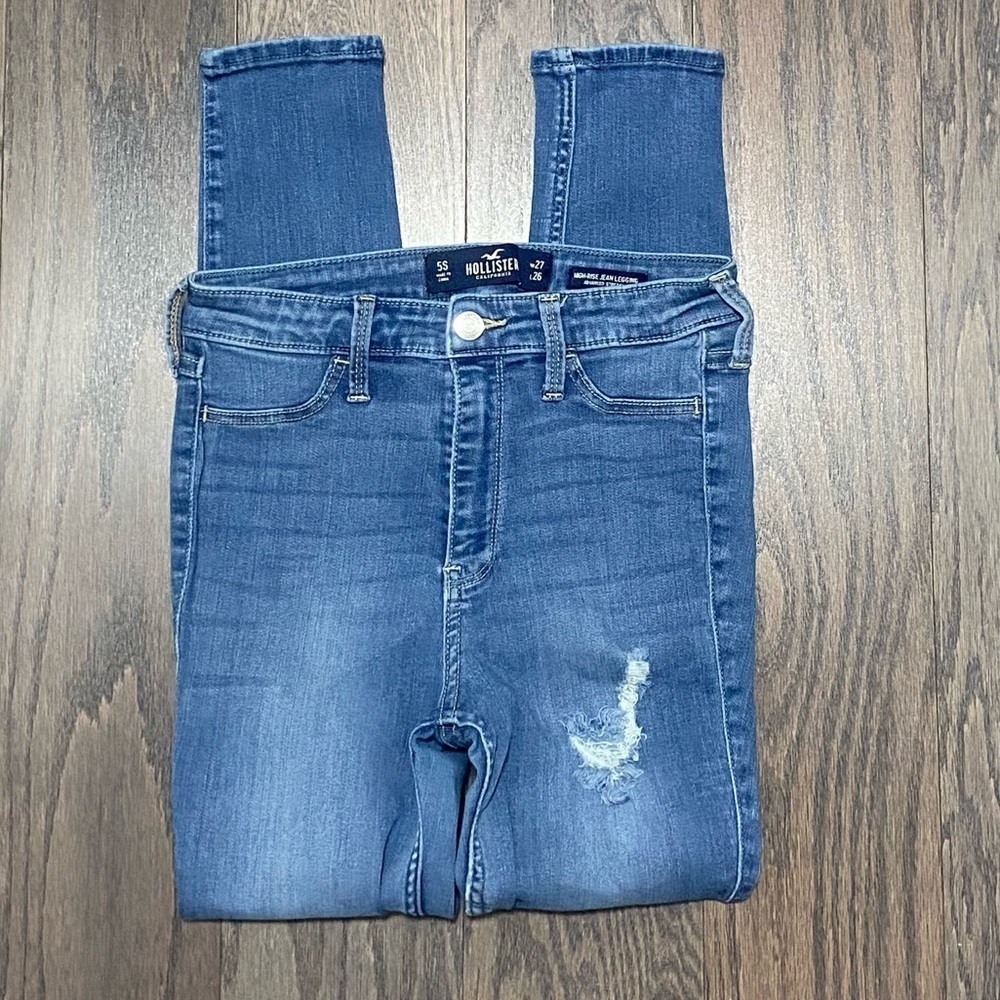 Hollister Blue Skinny Jeans Classic Style - Picture 3 of 6